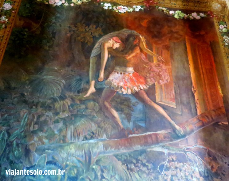 Teatro Amazonas Salão Nobre Pintura Peri e Ceci | Viajante Solo