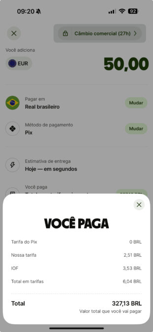Wise adicionar moeda estrangeira