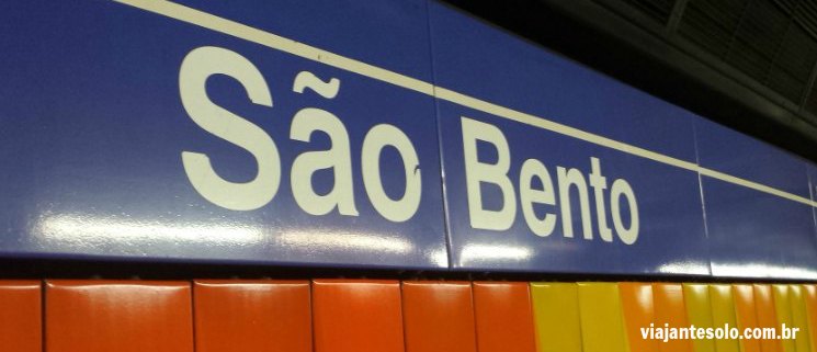 Estaçao Metrô Sao Bento Sao Paulo | Viajante Solo