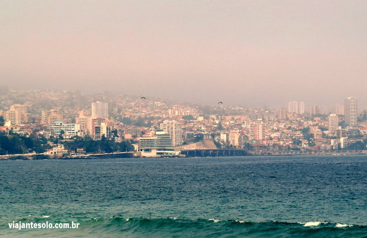 Vina Del Mar Vista para Valparaíso | Viajante Solo
